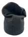 Fendi AS IS Black & Yellow Wool Blend Solid Logo Men's Hat Black & Yellow