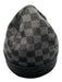 Louis Vuitton AS IS Black & Gray Wool Damier Beanie Men's Hat Black & Gray