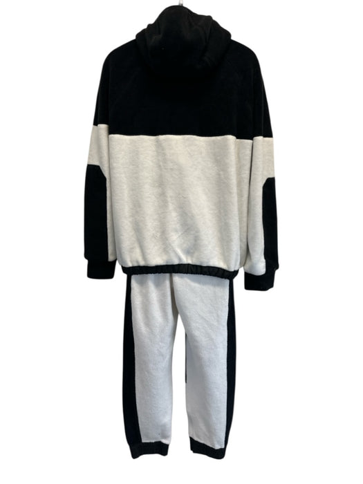 Fendi Size M Black & White Cotton Blend Zipper Men's Jacket Black & White / M