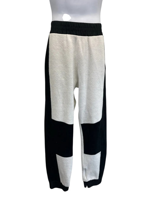 Fendi Size M Black & White Cotton Blend Sweatpants Men's Pants Black & White / M