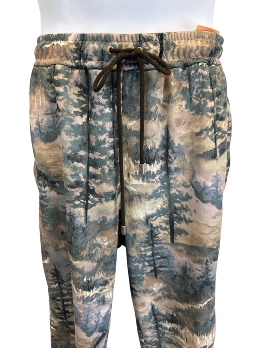 Gucci Size S Beige & Tan Print Synthetic Floral Track Zip Up Men's Pants Beige & Tan Print / S