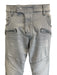 Balmain Size 31 Gray Cotton Blend Solid Skinny Moto Men's Pants Gray / 31
