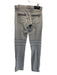 Balmain Size 31 Gray Cotton Blend Solid Skinny Moto Men's Pants Gray / 31