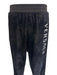 Versace Size M Black & White Cotton Blend Velour Track Jogger Men's Pants Black & White / M
