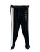 Versace Size M Black & White Cotton Blend Velour Track Jogger Men's Pants Black & White / M