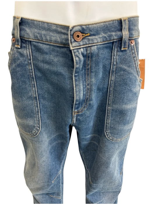 Balmain Size 32 Light Wash Cotton Blend Solid Skinny Jean Men's Pants Light Wash / 32