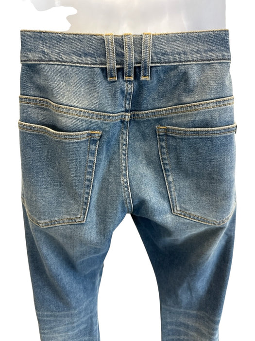 Balmain Size 32 Light Wash Cotton Blend Solid Skinny Jean Men's Pants Light Wash / 32