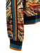 Dolce & Gabbana Size 52 Orange & Blue Synthetic Swirls Zip UP Bomber Jacket Orange & Blue / 52
