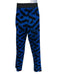 Versace Size XL Blue & Black Cotton Blend Abstract Velour Jogger Men's Pants Blue & Black / XL