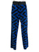 Versace Size XL Blue & Black Cotton Blend Abstract Velour Jogger Men's Pants Blue & Black / XL
