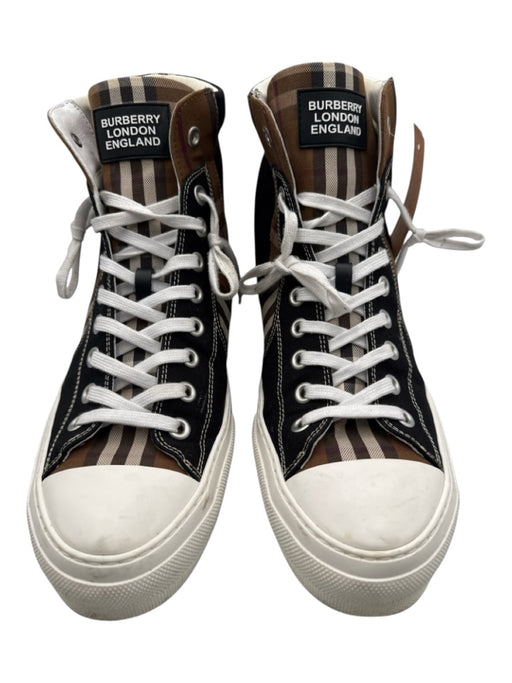 Burberry Shoe Size 45 Brown & Black Canvas Novacheck Sneaker Men's Shoes Brown & Black / 45