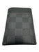 Louis Vuitton Gray & Black Leather Damier Card Slots Clip Men's Wallet Gray & Black