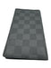 Louis Vuitton Gray & Black Leather Damier Checkbook Men's Wallet Gray & Black