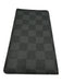 Louis Vuitton Gray & Black Leather Damier Checkbook Men's Wallet Gray & Black