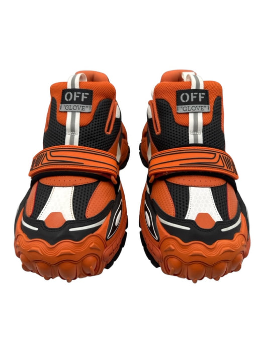 Off White Shoe Size 43 Like New Orange & White Synthetic Strap Sneaker Shoes Orange & White / 43