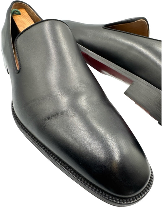 Christian Louboutin Shoe Size 45 Like New Black Leather Solid Dress Men's Shoes Black / 45