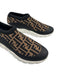 Fendi Shoe Size 9 Brown & Black Synthetic logo Sneaker Slip On Men's Shoes Brown & Black / 9