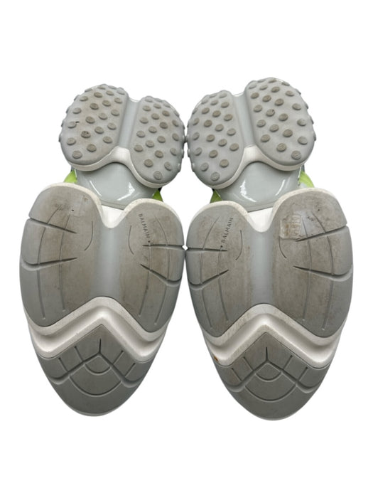 Balmain Shoe Size 10 White & Green Synthetic Men's Shoes White & Green / 10