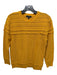 J Crew Size S Yellow Wool Blend Rib Knit Chevron Long Sleeve Top Yellow / S