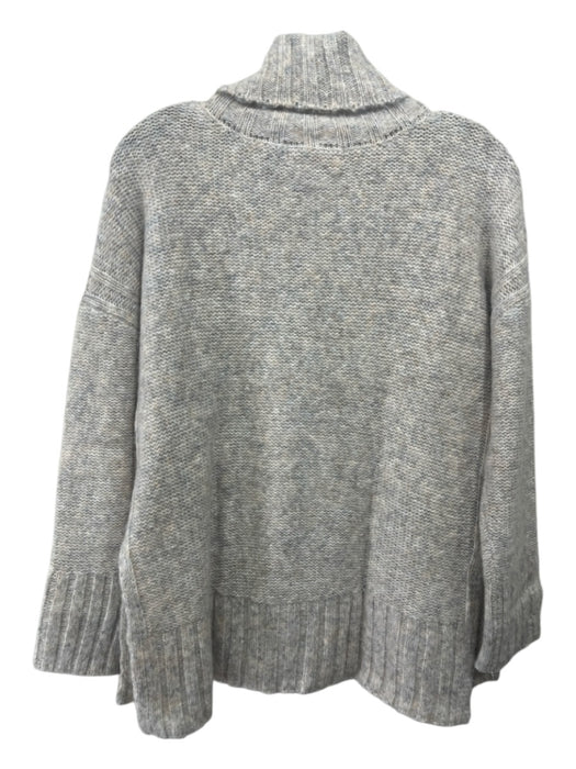 Philosophy Size S Gray, Beige & White Acrylic Heathered Turtleneck Sweater Gray, Beige & White / S