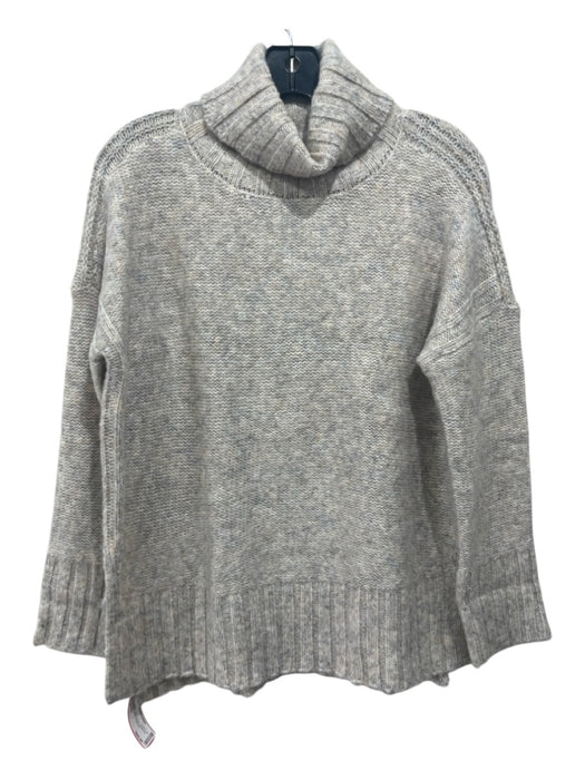 Philosophy Size S Gray, Beige & White Acrylic Heathered Turtleneck Sweater Gray, Beige & White / S