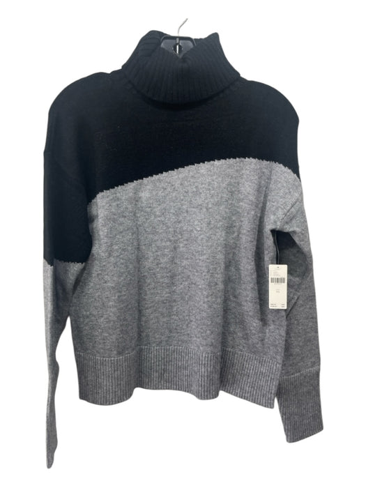 By Anthropologie Size XS Gray & Black Viscose Blend Heathered Turtleneck Sweater Gray & Black / XS