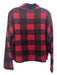 BB Dakota Size M Red Lens poly blend Plaid Mock Neck Long Sleeve Top M