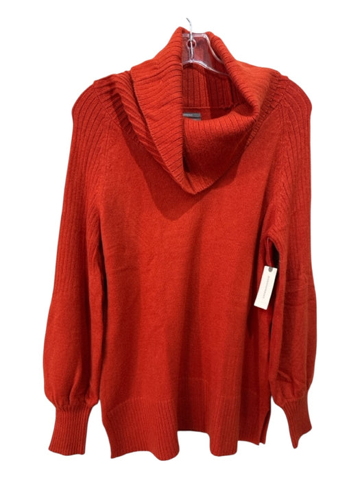 By Anthropologie Size S Burnt Orange Viscose Blend Over the shoulder Sweater Burnt Orange / S