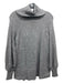 By Anthropologie Size S Gray Viscose Blend Over the shoulder Ribbed Sweater Gray / S