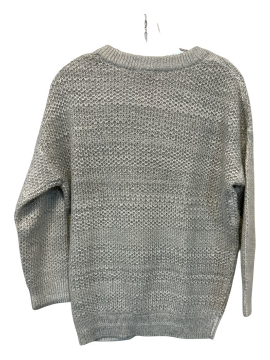 Another Love Size XSP Gray Acrylic Blend Loose Knit Long Sleeve Sweater Gray / XSP