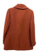 J Crew Size 6 Dark Orange Wool Blend Double Breast Peacoat Shoulder Pads Coat Dark Orange / 6