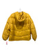 Zara Size S Yellow Nylon Puffer Drawstring Hood Detachable Sleeves Zip Jacket Yellow / S