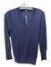 J Crew Size S Navy Blue Merino Wool V Neck Long Sleeve Ribbed Sweater Navy Blue / S