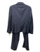 Brooks Brothers Size 4P Navy Blue Print Wool Vertical Pinstripe Blazer Pant Set Navy Blue Print / 4P