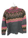 By Anthropologie Size SP gray & pink Wool Blend Knit Mock Neck Sweater gray & pink / SP