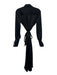 Rag & Bone Size XS Black Polyester Satin Long Sleeve Breast Pockets Maxi Dress Black / XS