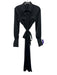 Rag & Bone Size XS Black Polyester Satin Long Sleeve Breast Pockets Maxi Dress Black / XS