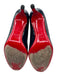Christian Louboutin Shoe Size 38 Navy Blue Patent Leather Round Toe Pumps Navy Blue / 38