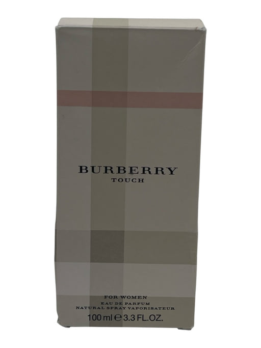 Burberry Pink, White & Tan Glass & Wood Full Bottle Box Included Perfume Pink, White & Tan