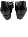 Ferragamo Shoe Size 7.5 Black & Gray Patent Leather Cap Toe Bow Detail Pumps Black & Gray / 7.5