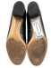 Ferragamo Shoe Size 7.5 Black & Gray Patent Leather Cap Toe Bow Detail Pumps Black & Gray / 7.5
