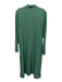 Athleta Size M Green Polyester Collared Button Down Pockets Long Sleeve Dress Green / M