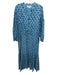 India Collection Emerson Fry Size L Blue Print Cotton floral print Dress Blue Print / L