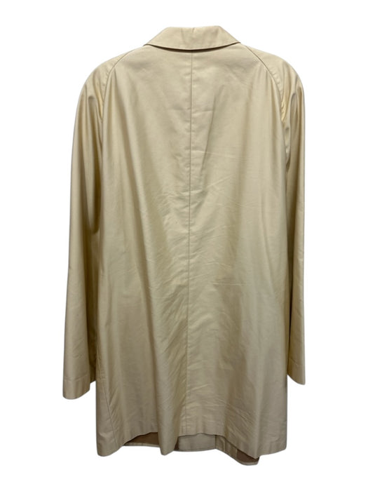 Burberry London Size 14 Yellow Tan Rayon Button Down Collared Long Sleeve Jacket Yellow Tan / 14