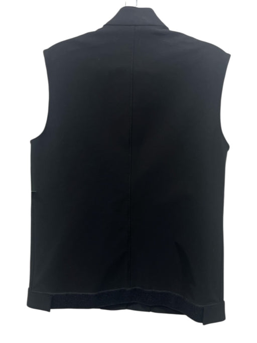 Prada Size 44 Black Polyester Velcro & Zip Vest Black / 44