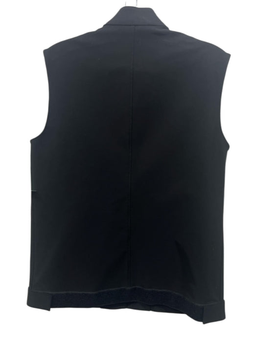 Prada Size 44 Black Polyester Velcro & Zip Vest Black / 44