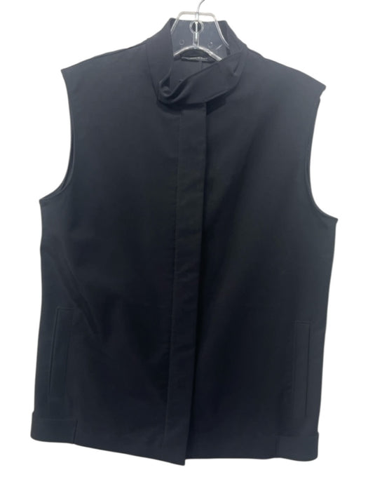 Prada Size 44 Black Polyester Velcro & Zip Vest Black / 44