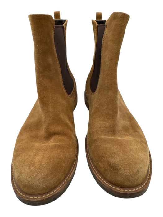 ecco Shoe Size 12 Tan & Brown Suede Elastane Ankle Flat Booties Tan & Brown / 12
