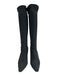 Gucci Shoe Size 10.5 Black Fabric Spandex Kitten Heel Pointed Toe Boots Black / 10.5