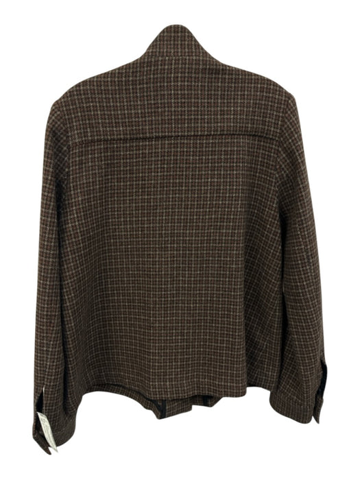 The Little Project Size L Black & Brown Wool Blend Houndstooth Jacket Black & Brown / L